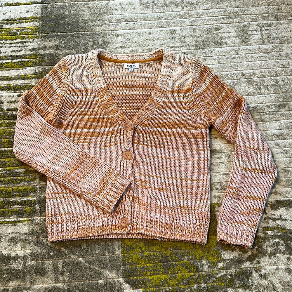 Women’s 525 Ombré V-Neck Cardigan Dusty Rose, Size Small, NEW!!!
